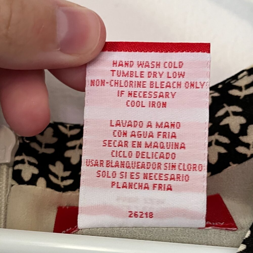 Oscar by Oscar de la Renta vintage floral patchwork blouse size 8 petite - Picture 7 of 7